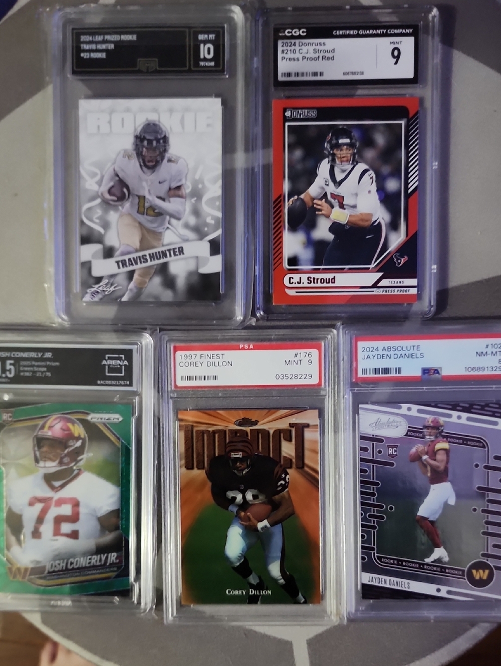 5 Graded Card Lot Including PSA, CGC, GMA